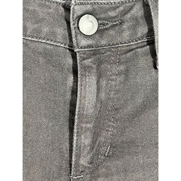 Joe's Flawless The Icon Skinny Ankle Jeans Women's W27 Black Frayed Hem Mid Rise - Picture 5 of 13